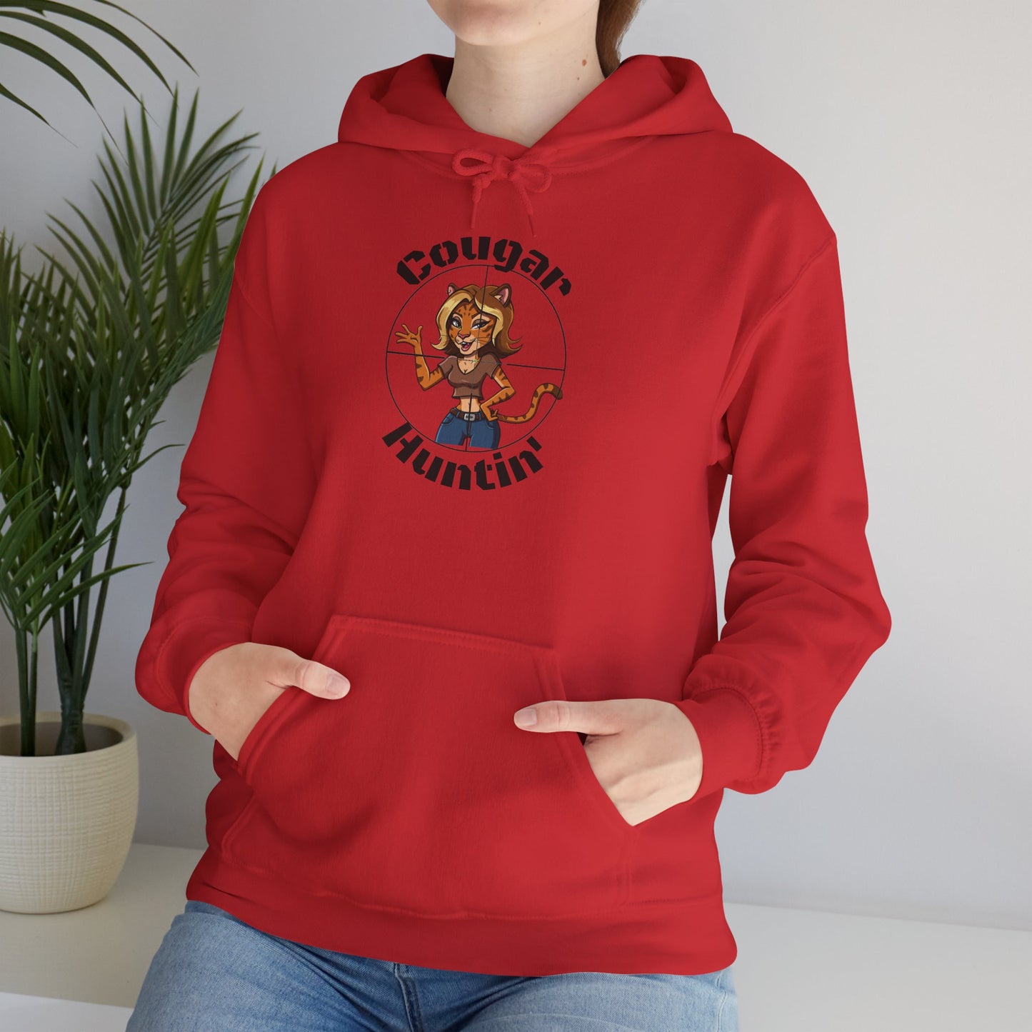 Cougar Huntin' Hoodie - SatireMerch