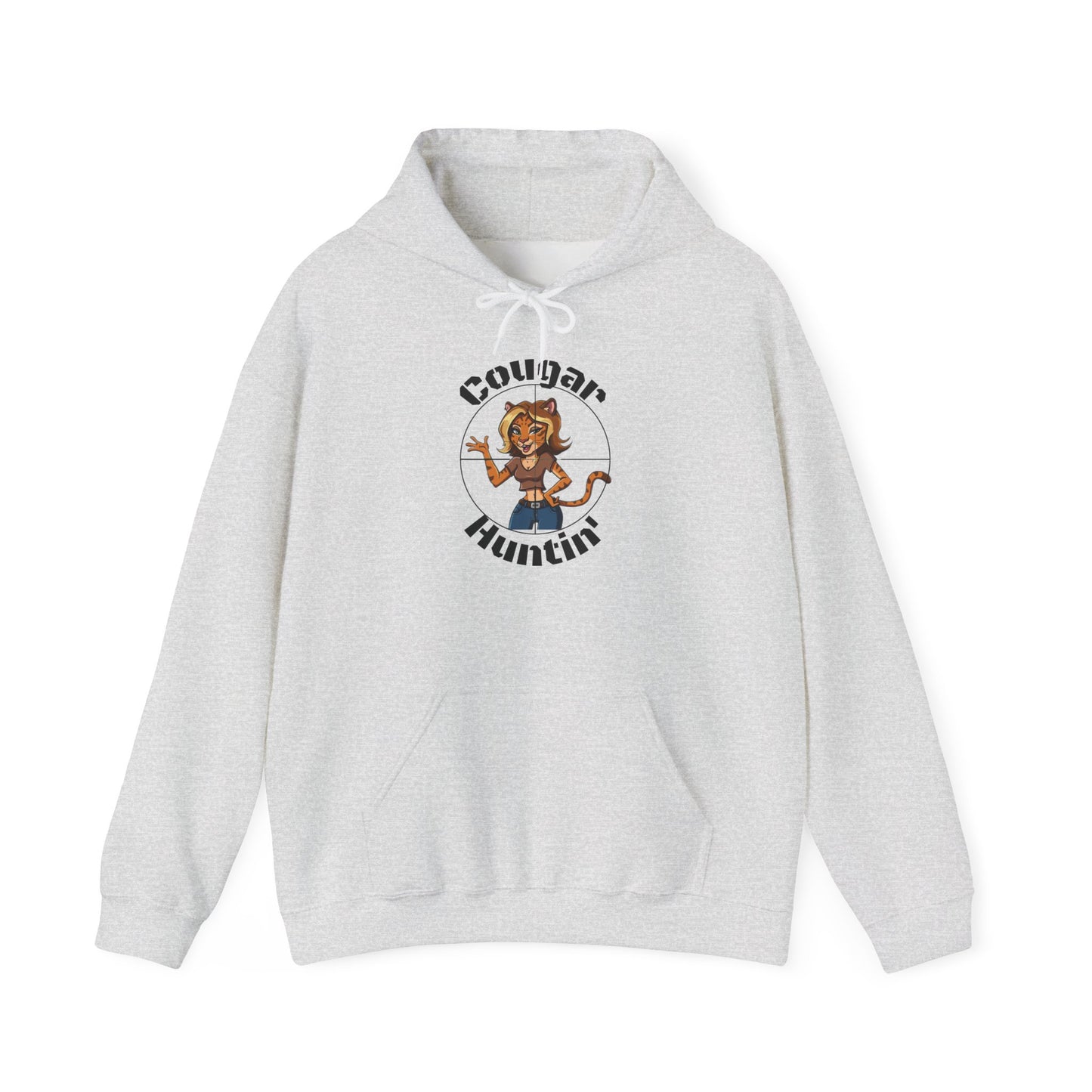 Cougar Huntin' Hoodie - SatireMerch