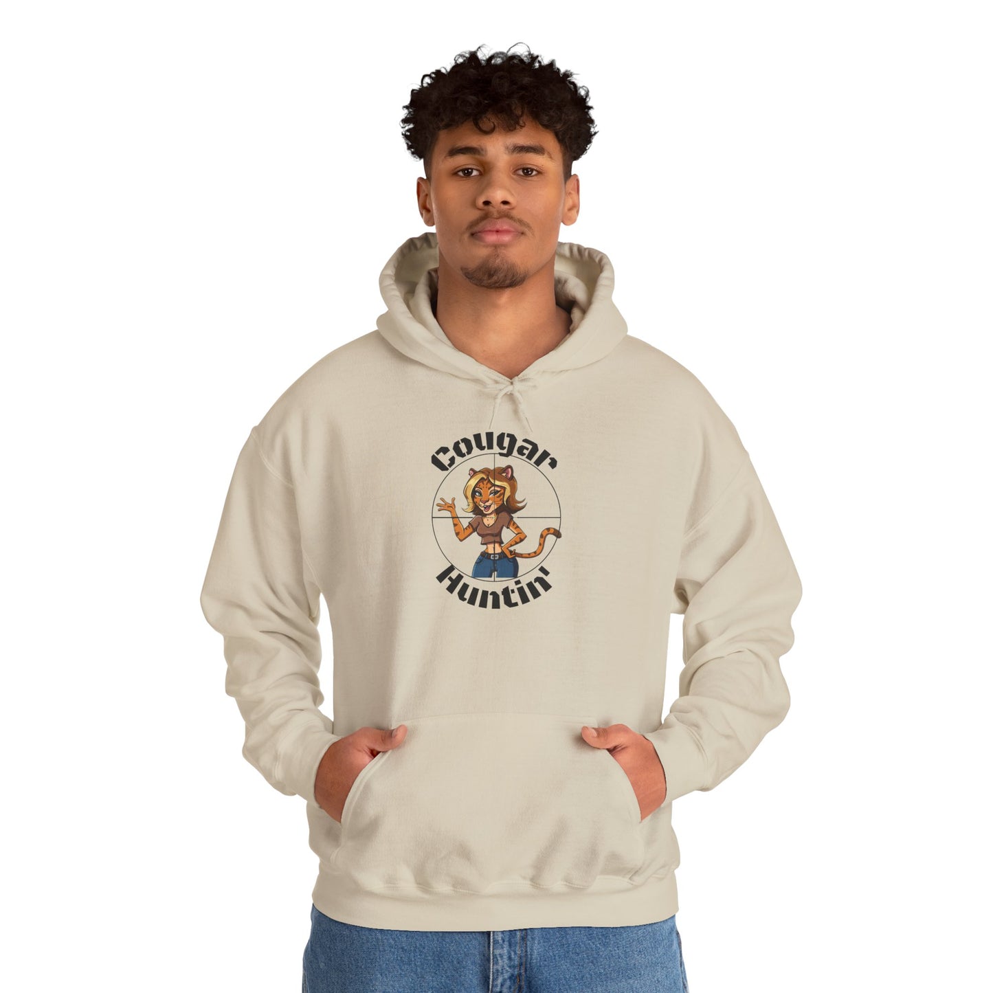 Cougar Huntin' Hoodie - SatireMerch