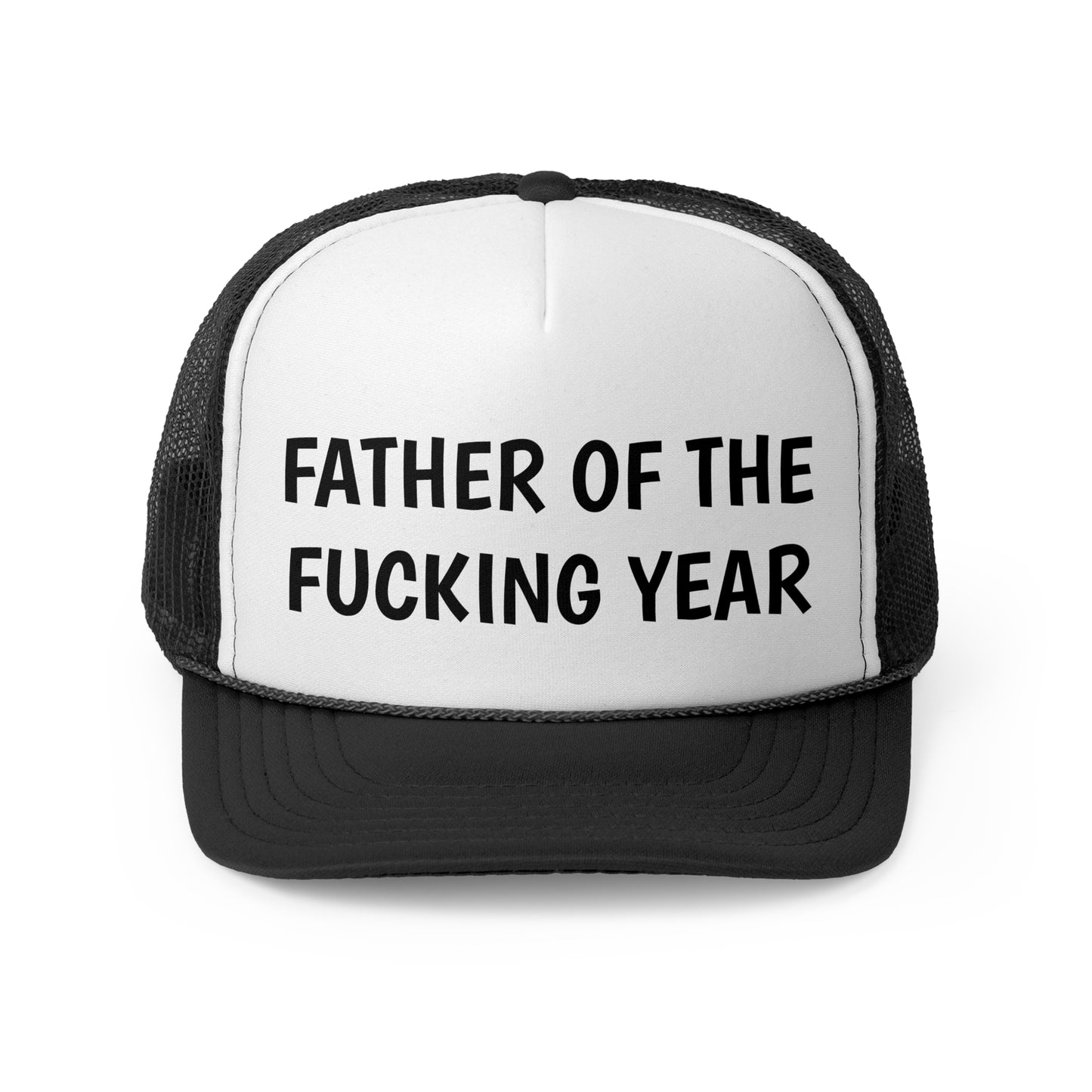 Father of the Year Trucker Cap - SatireMerch