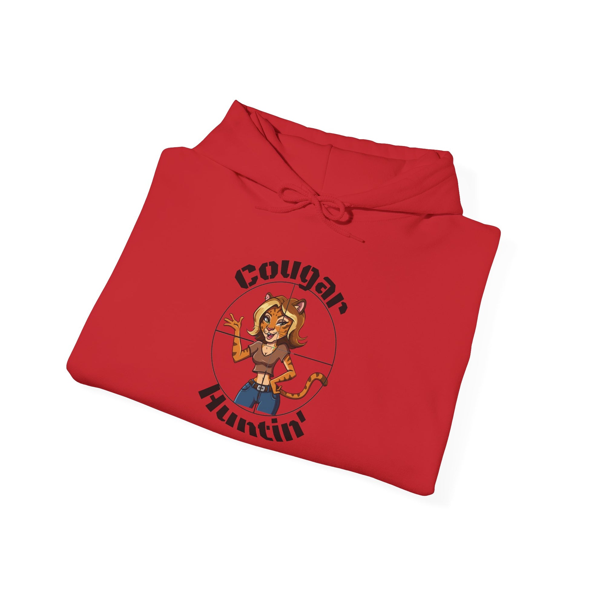 Cougar Huntin' Hoodie - SatireMerch