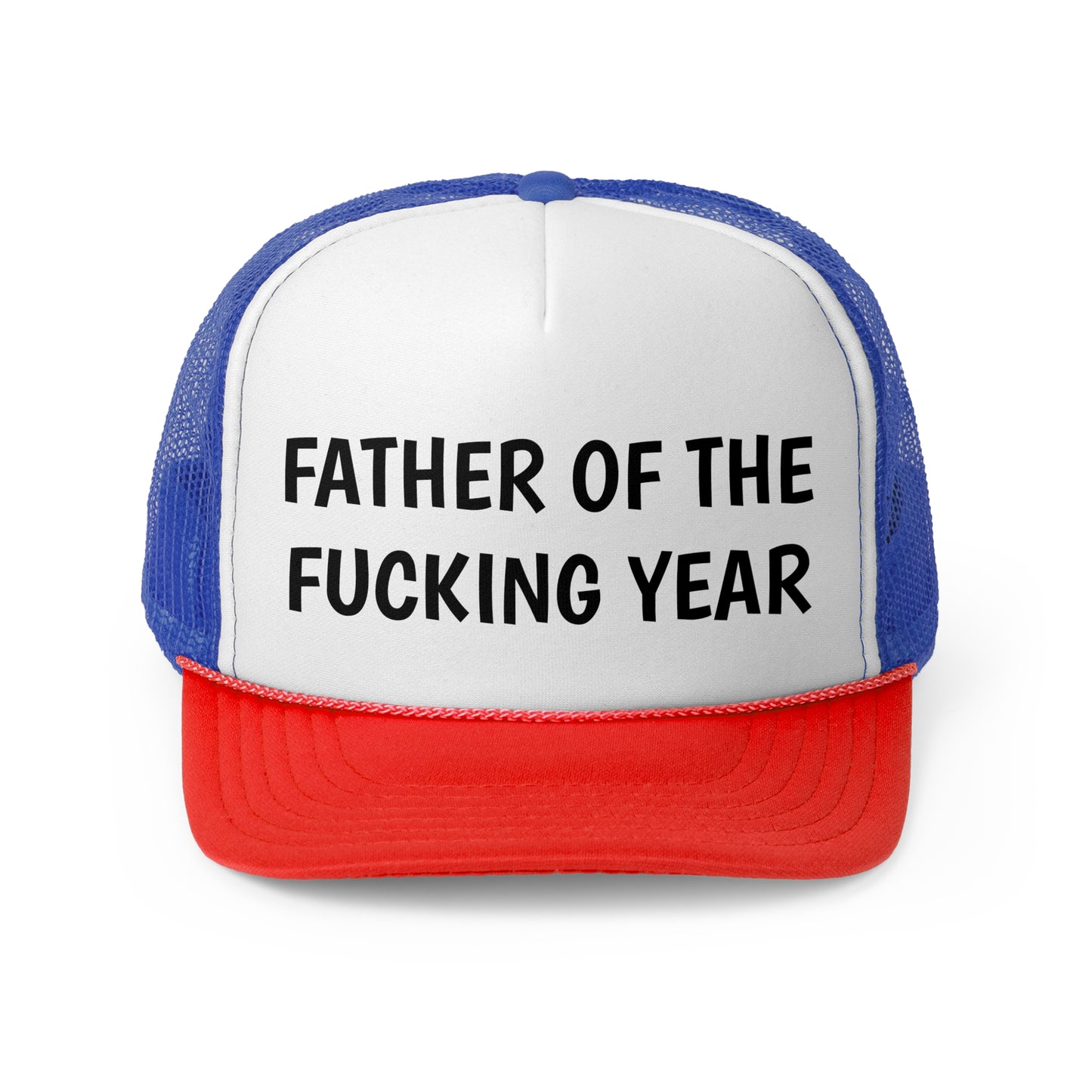 Father of the Year Trucker Cap - SatireMerch