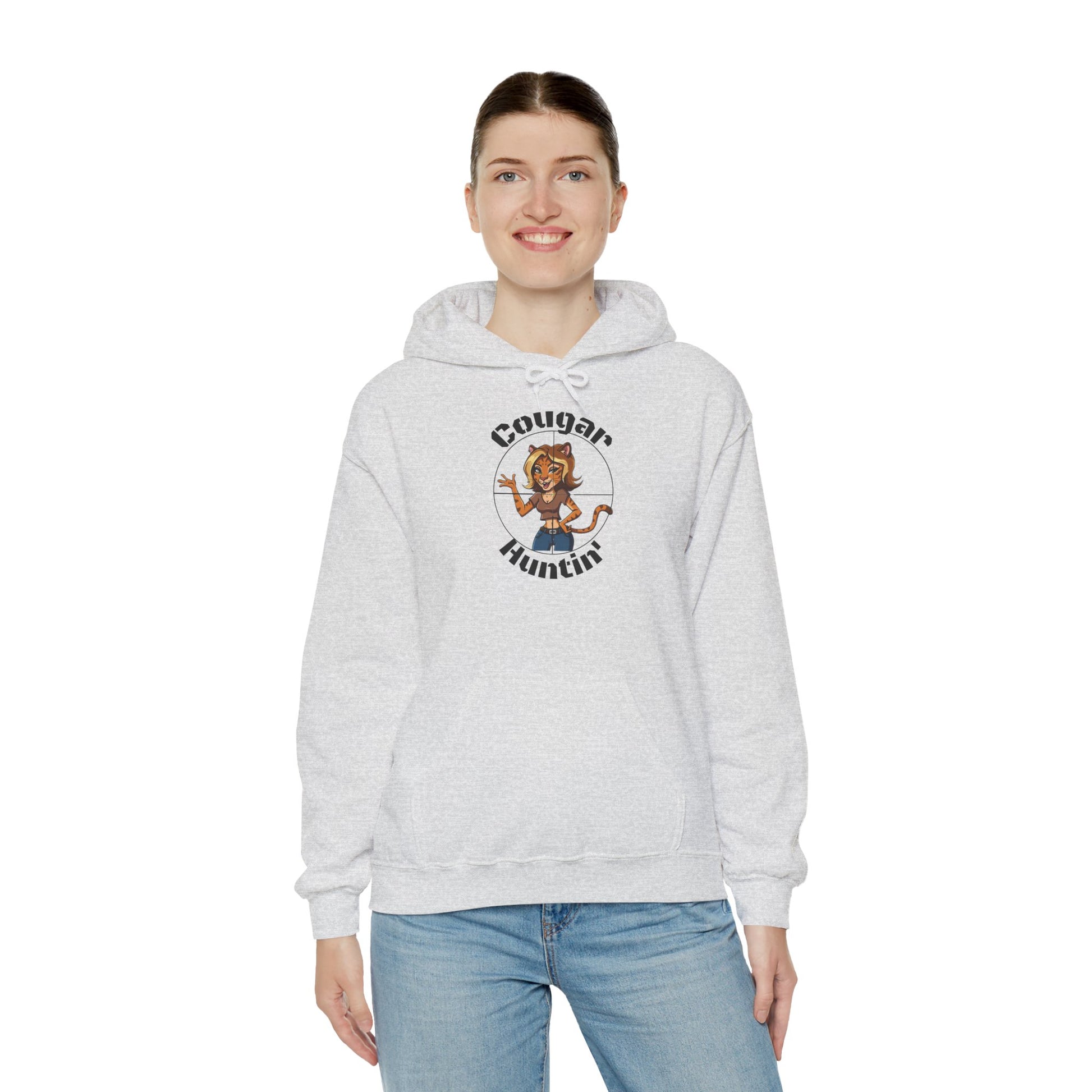 Cougar Huntin' Hoodie - SatireMerch