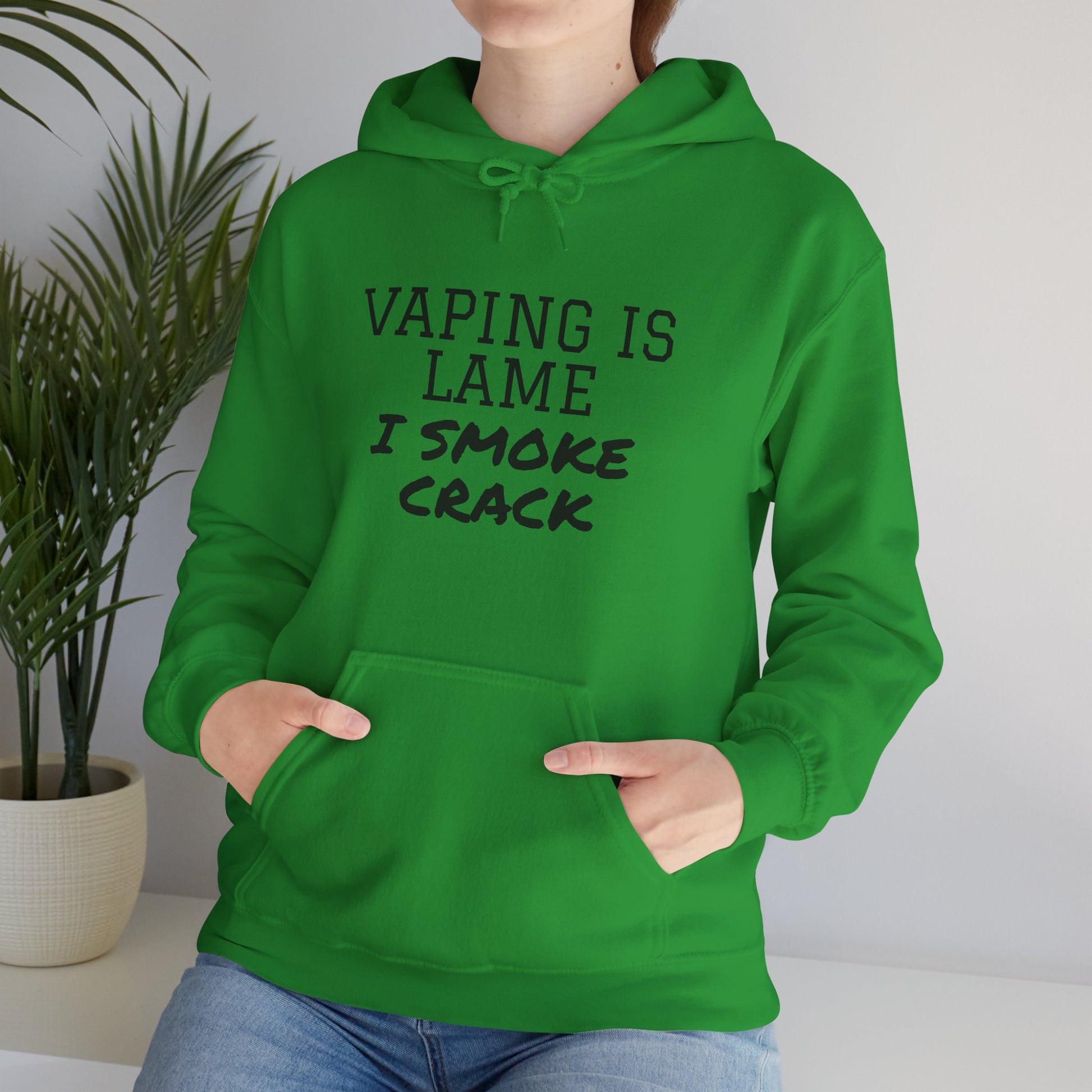 Vaping is Lame Hoodie - SatireMerch