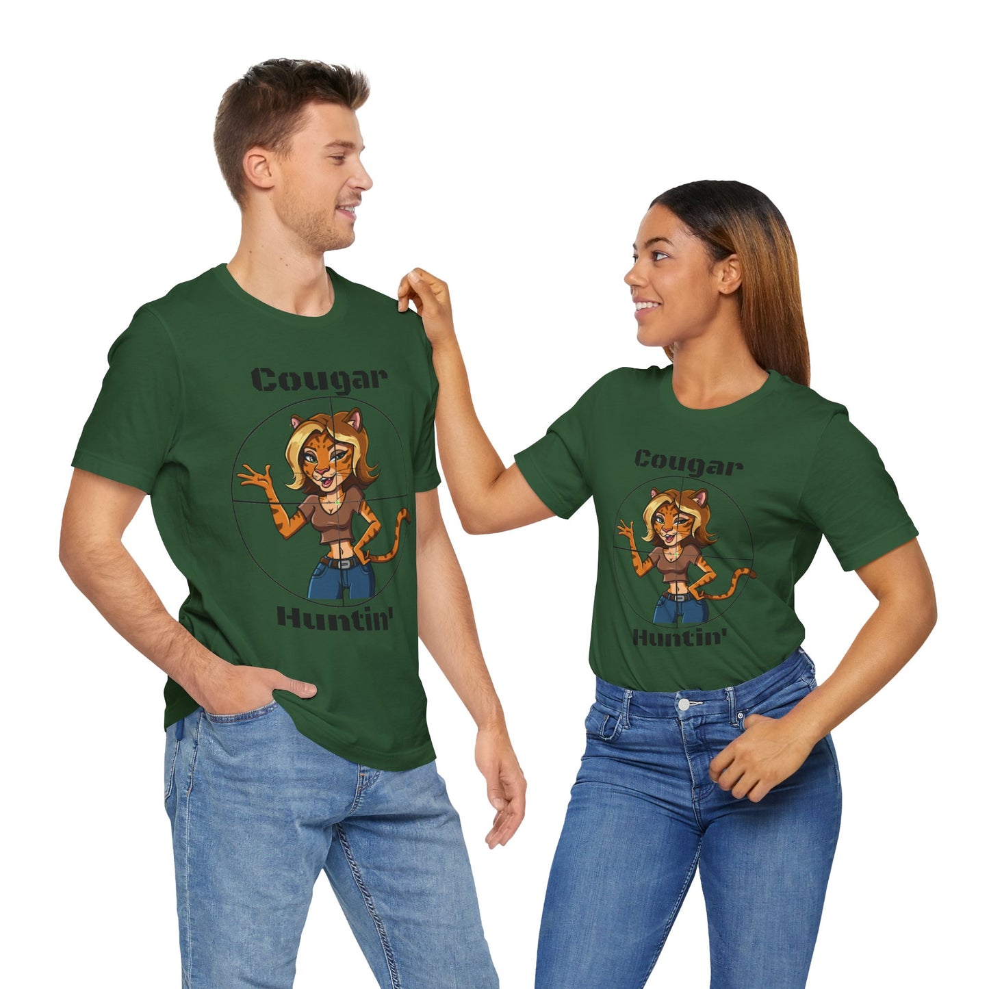 Cougar Hunting T-Shirt - SatireMerch