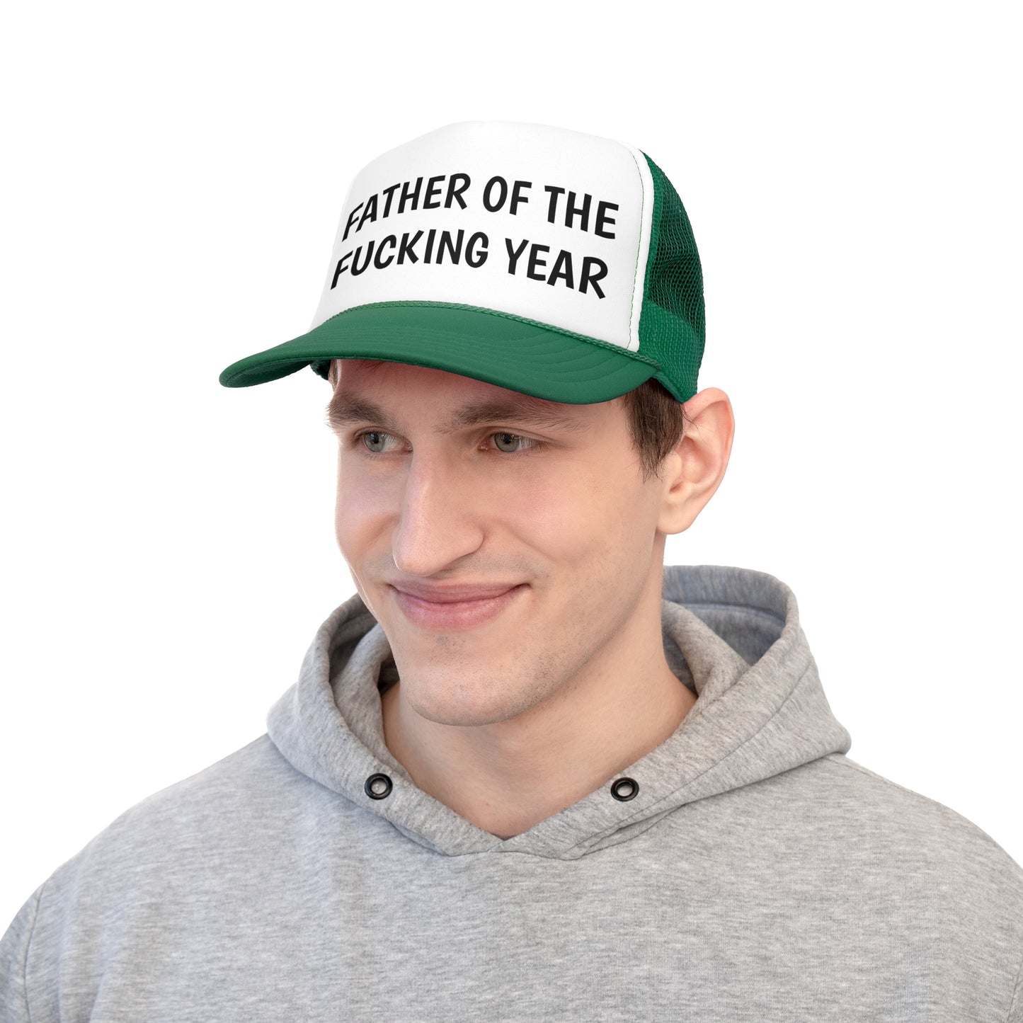 Father of the Year Trucker Cap - SatireMerch