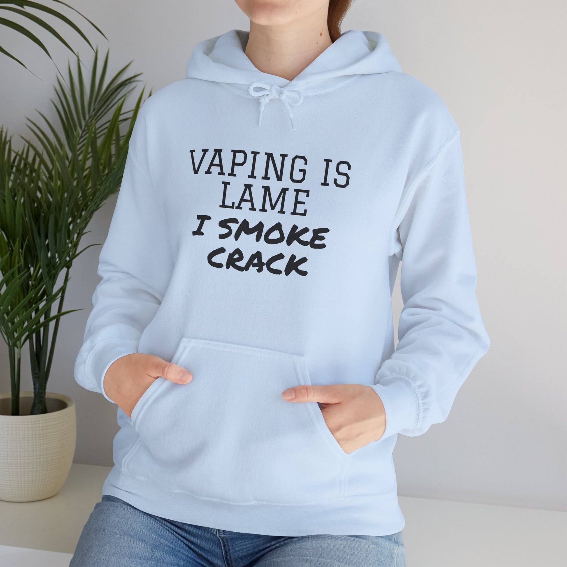 Vaping is Lame Hoodie - SatireMerch