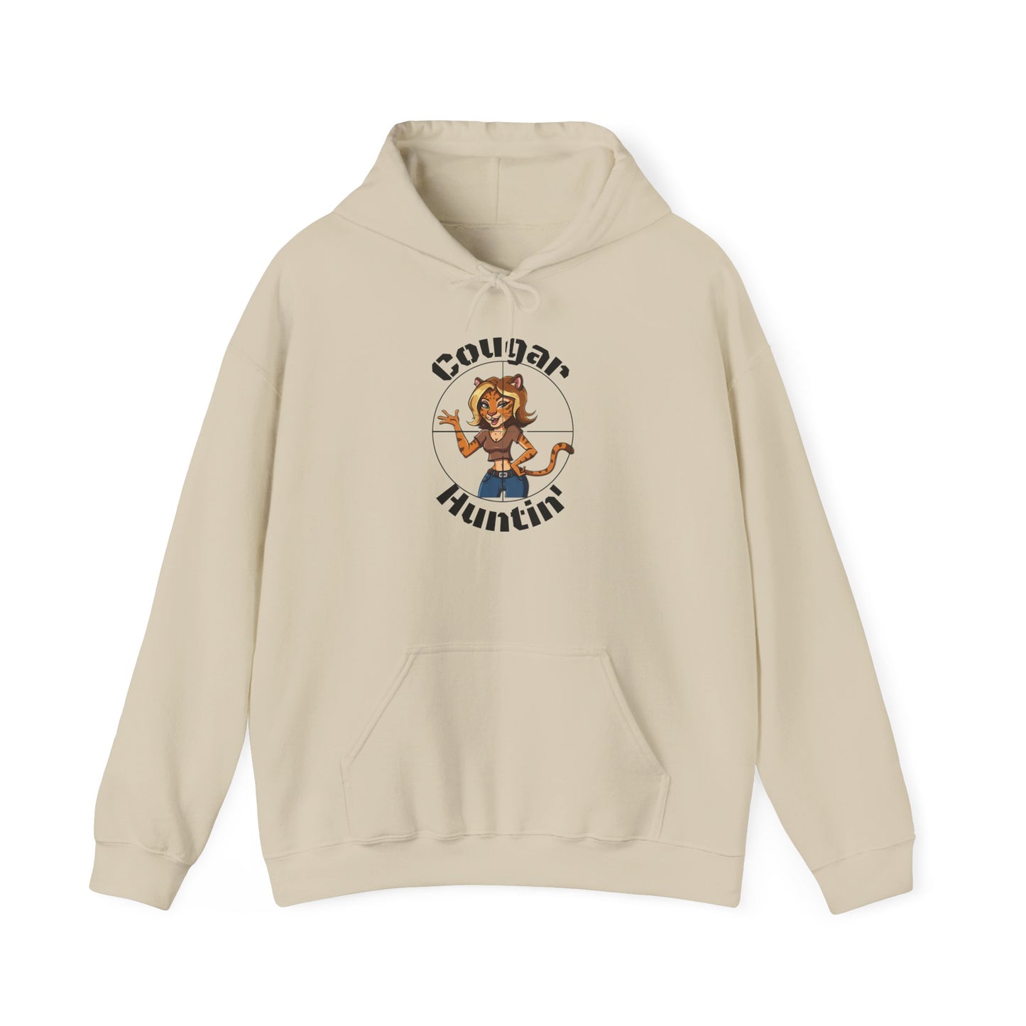 Cougar Huntin' Hoodie - SatireMerch