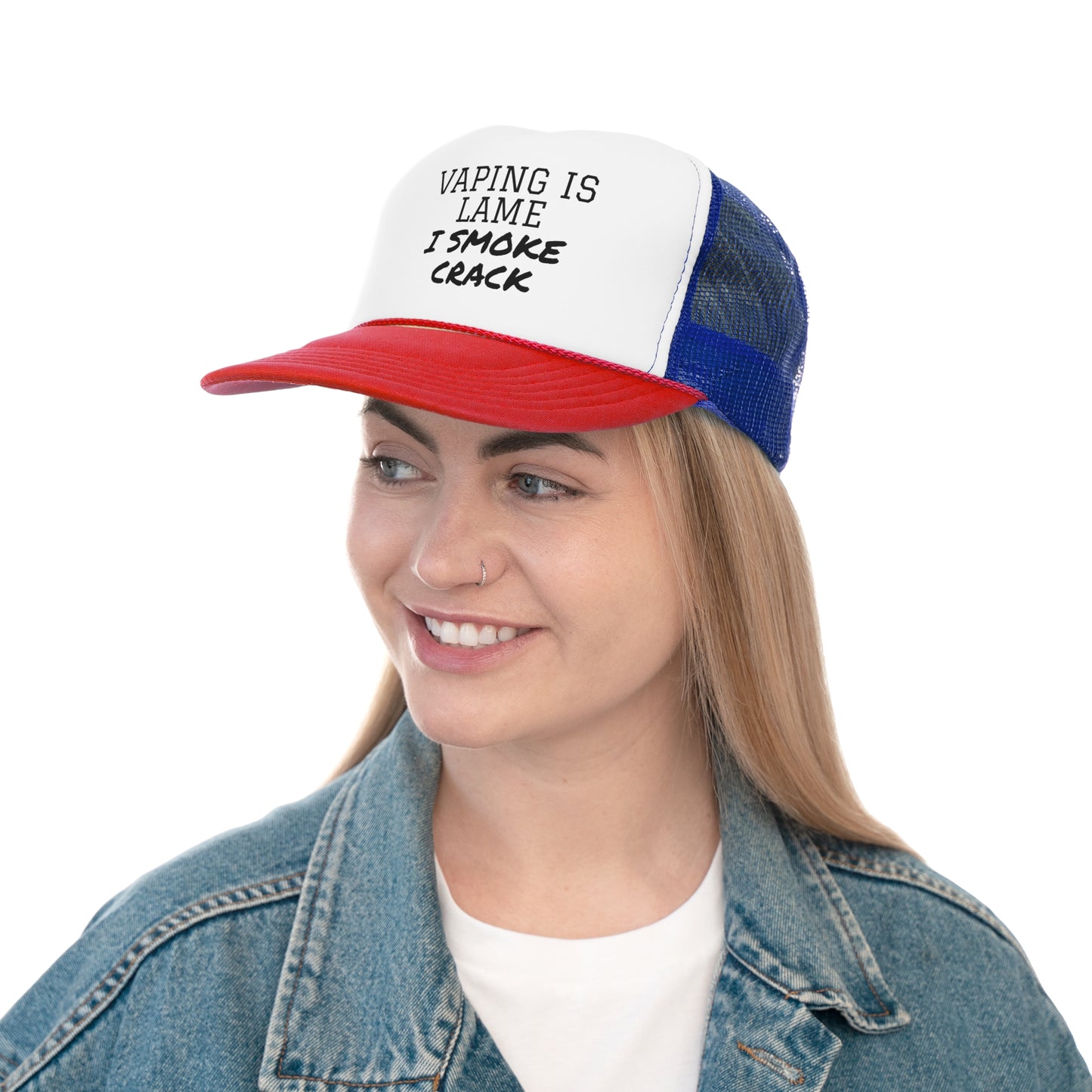 Vaping is Lame Trucker Cap - SatireMerch