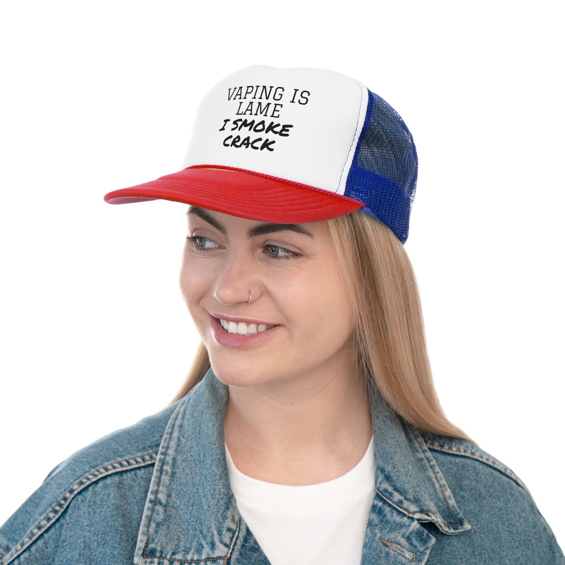 Vaping is Lame Trucker Cap - SatireMerch