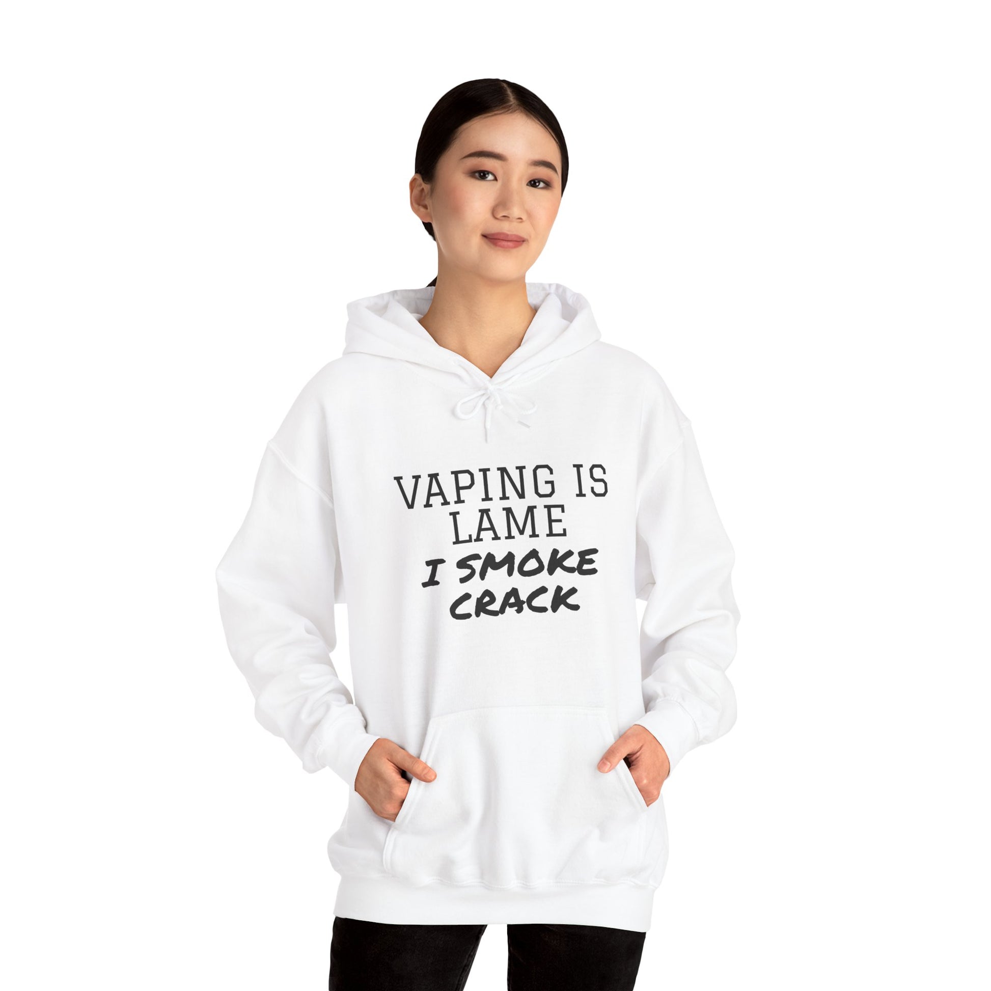 Vaping is Lame Hoodie - SatireMerch