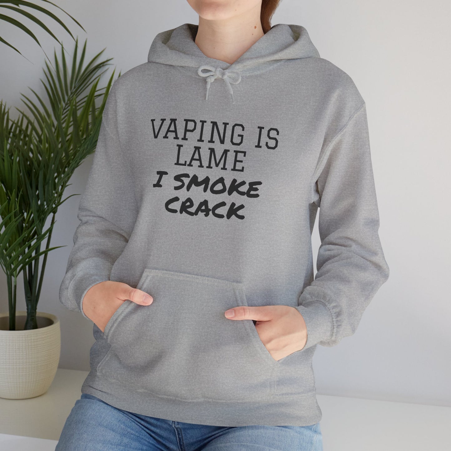 Vaping is Lame Hoodie - SatireMerch