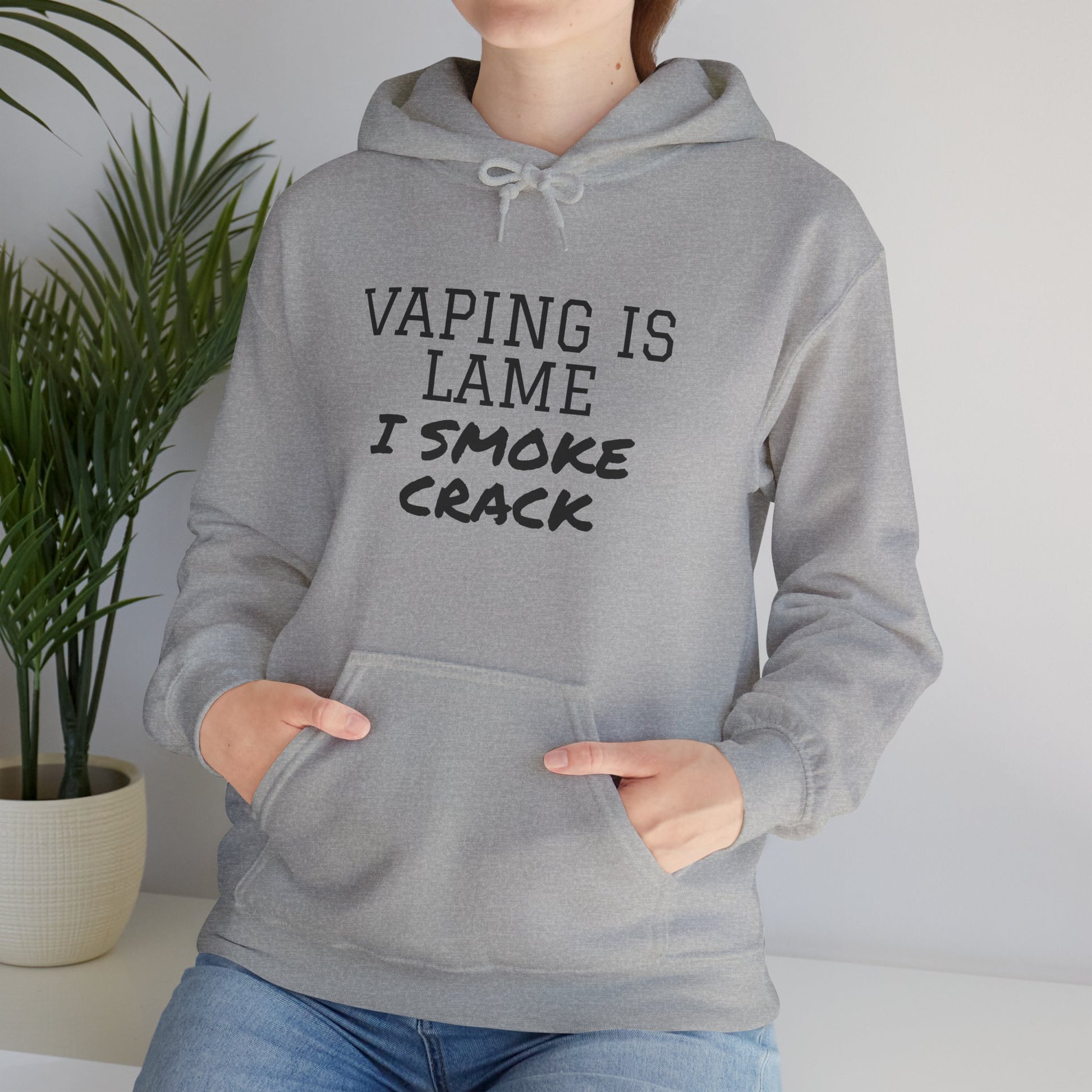 Vaping is Lame Hoodie - SatireMerch