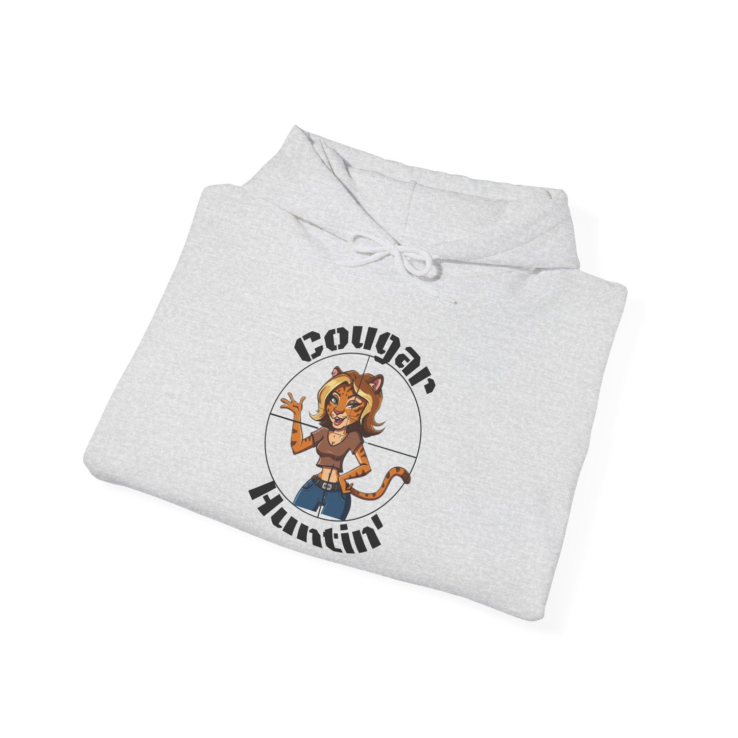 Cougar Huntin' Hoodie - SatireMerch
