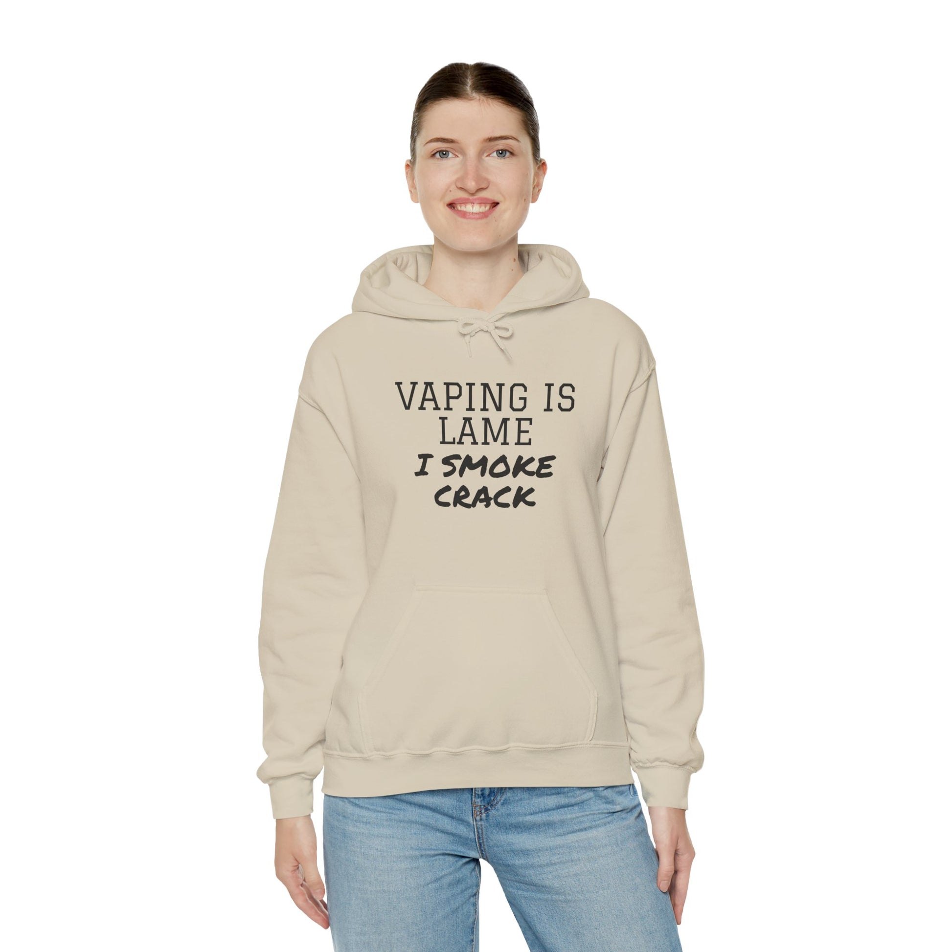 Vaping is Lame Hoodie - SatireMerch