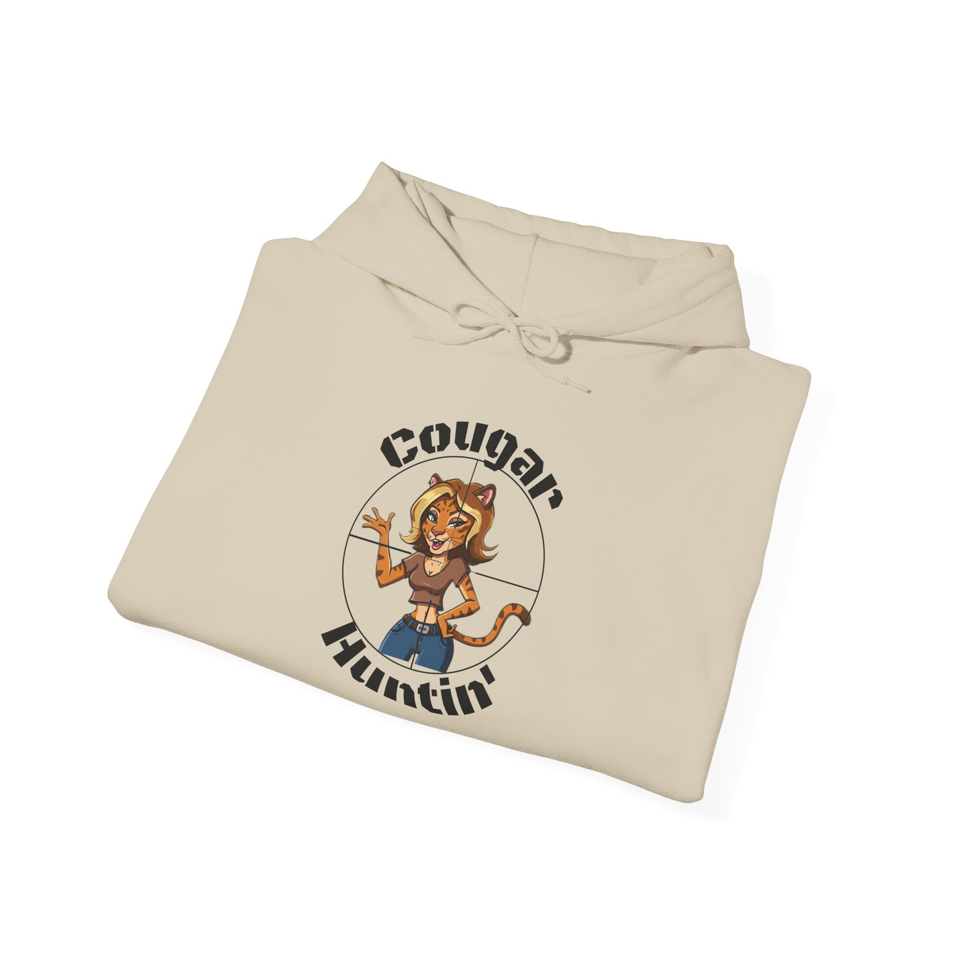 Cougar Huntin' Hoodie - SatireMerch