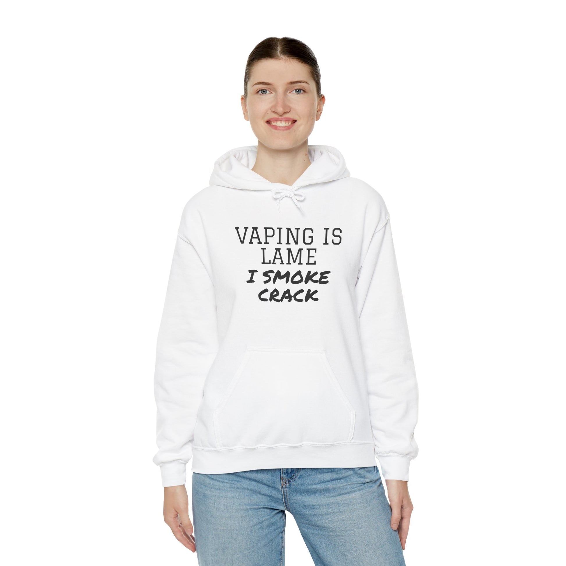 Vaping is Lame Hoodie - SatireMerch