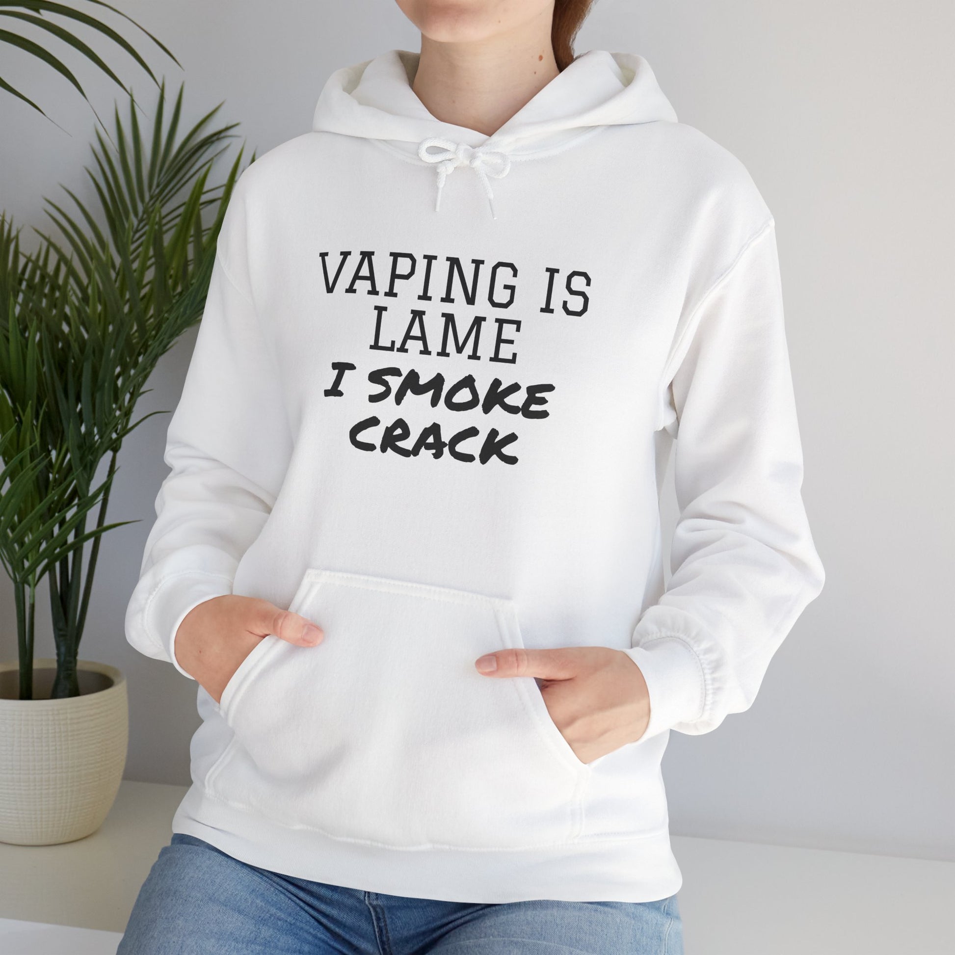 Vaping is Lame Hoodie - SatireMerch