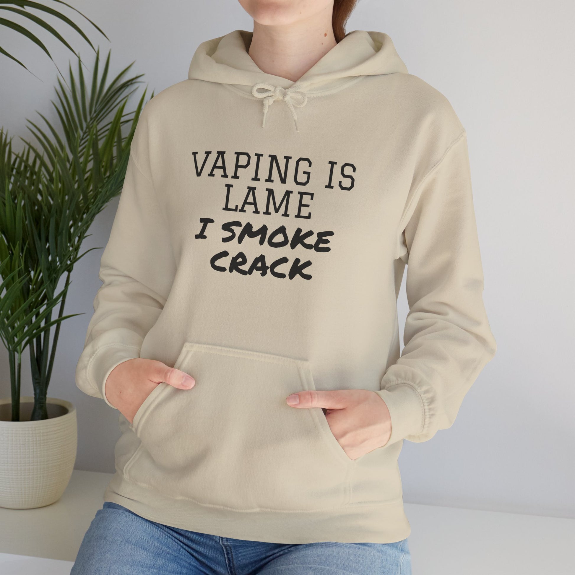 Vaping is Lame Hoodie - SatireMerch