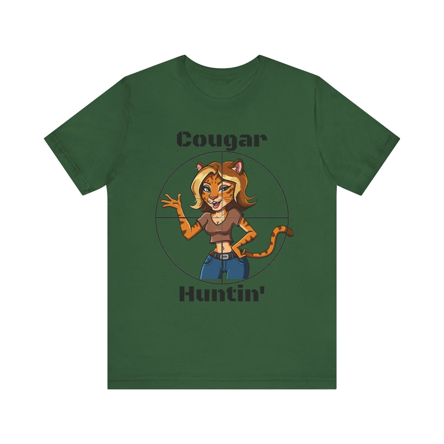 Cougar Hunting T-Shirt - SatireMerch