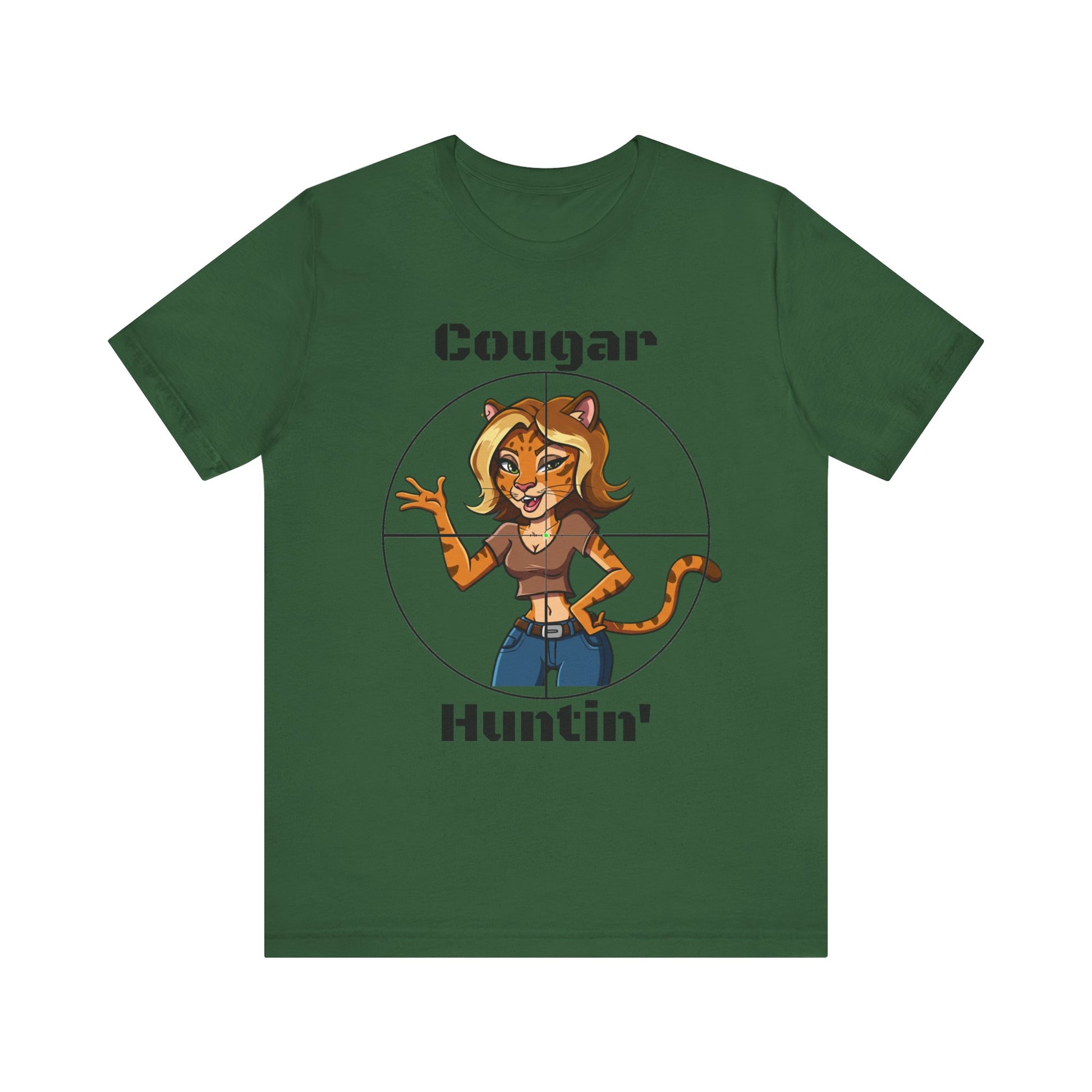 Cougar Hunting T-Shirt - SatireMerch