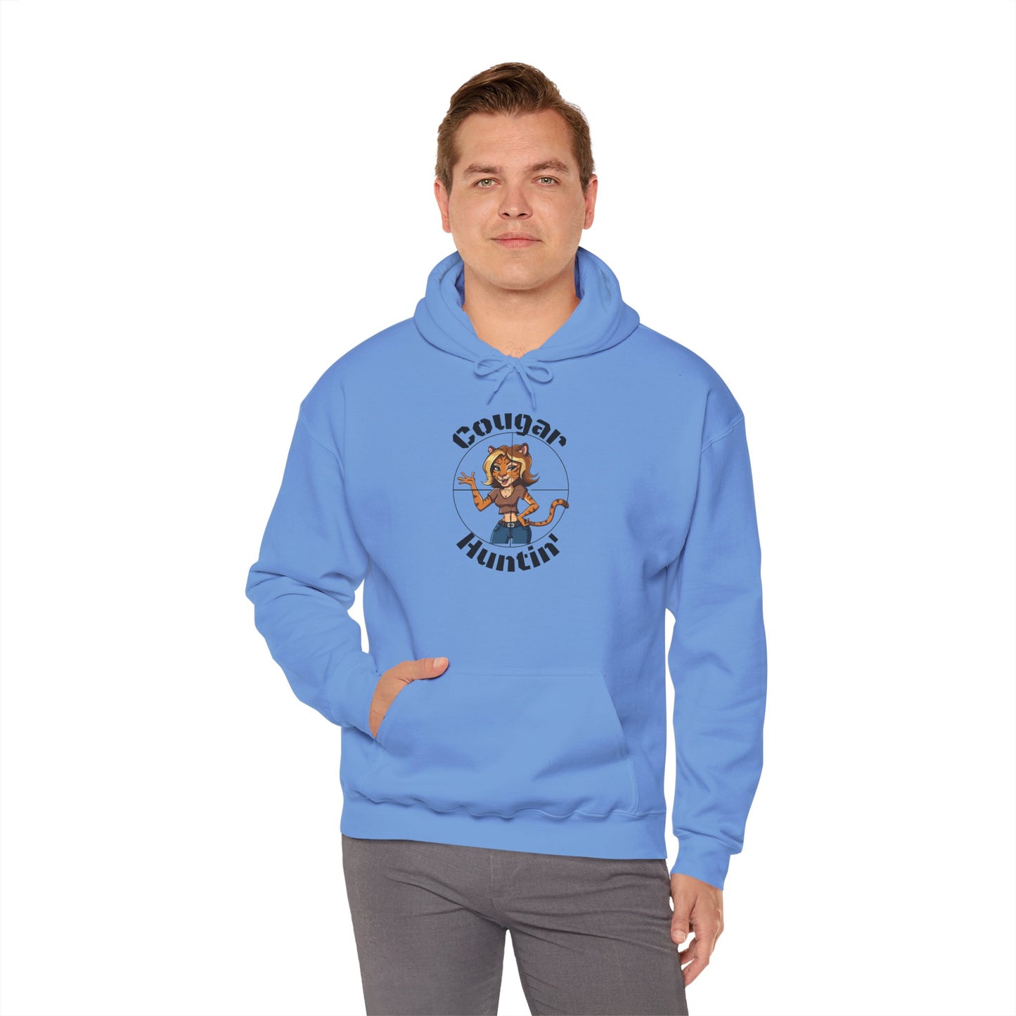 Cougar Huntin' Hoodie - SatireMerch