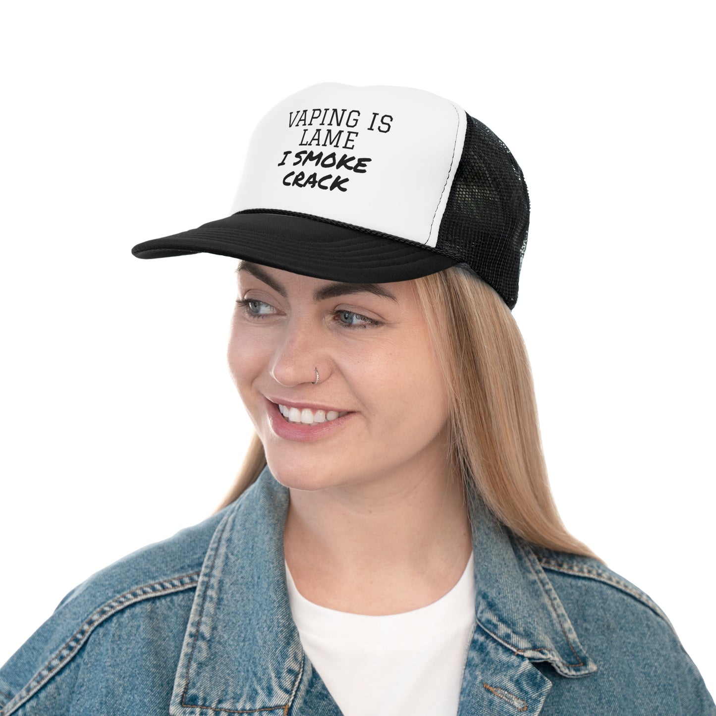 Vaping is Lame Trucker Cap - SatireMerch