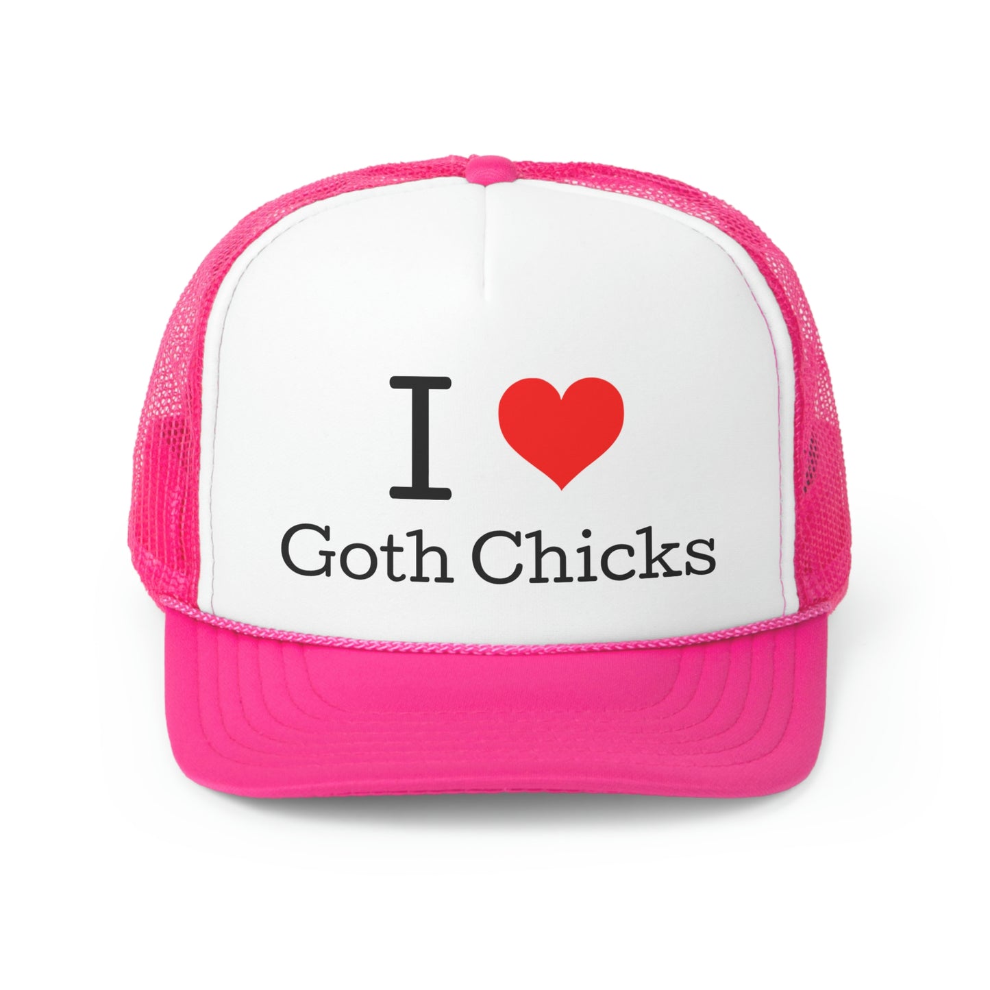 Goth Chick Trucker Cap - SatireMerch