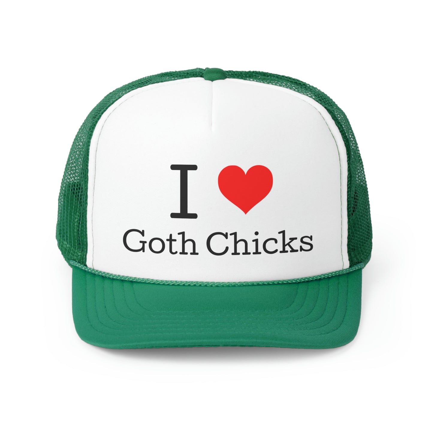 Goth Chick Trucker Cap - SatireMerch