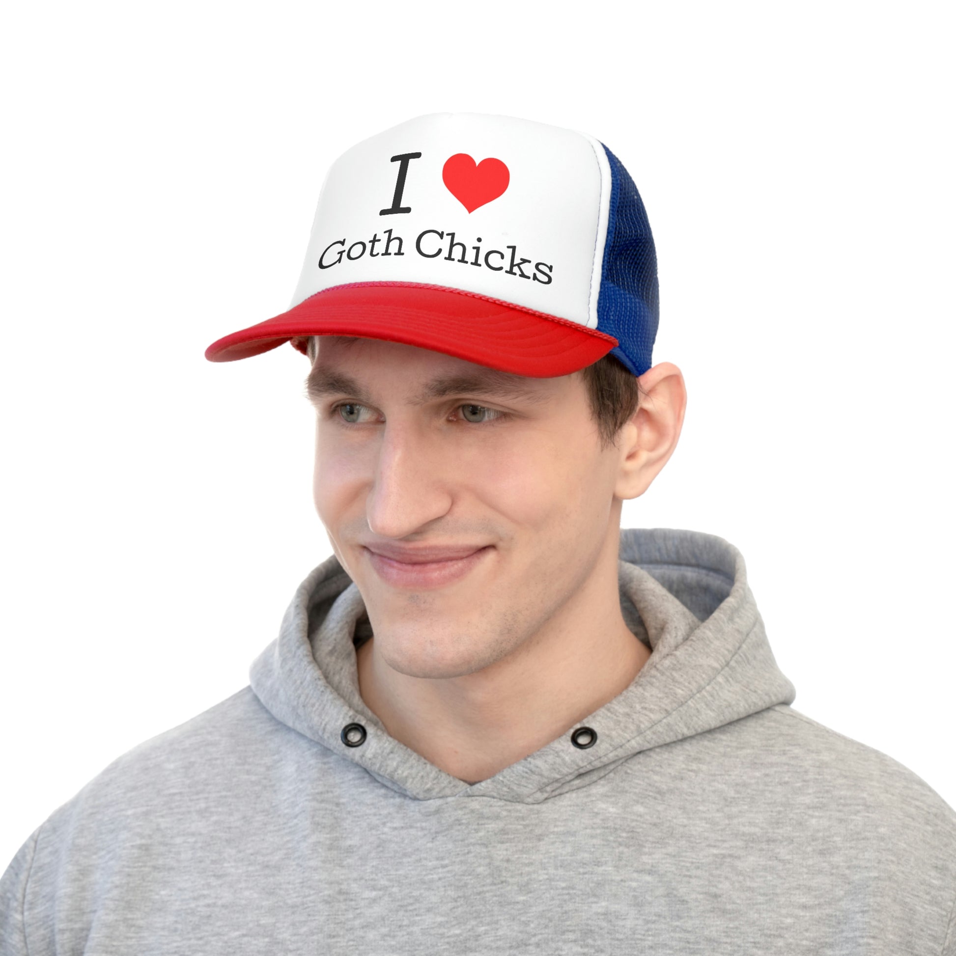 Goth Chick Trucker Cap - SatireMerch