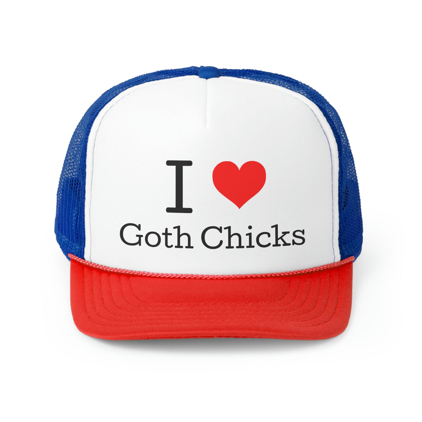 Goth Chick Trucker Cap - SatireMerch