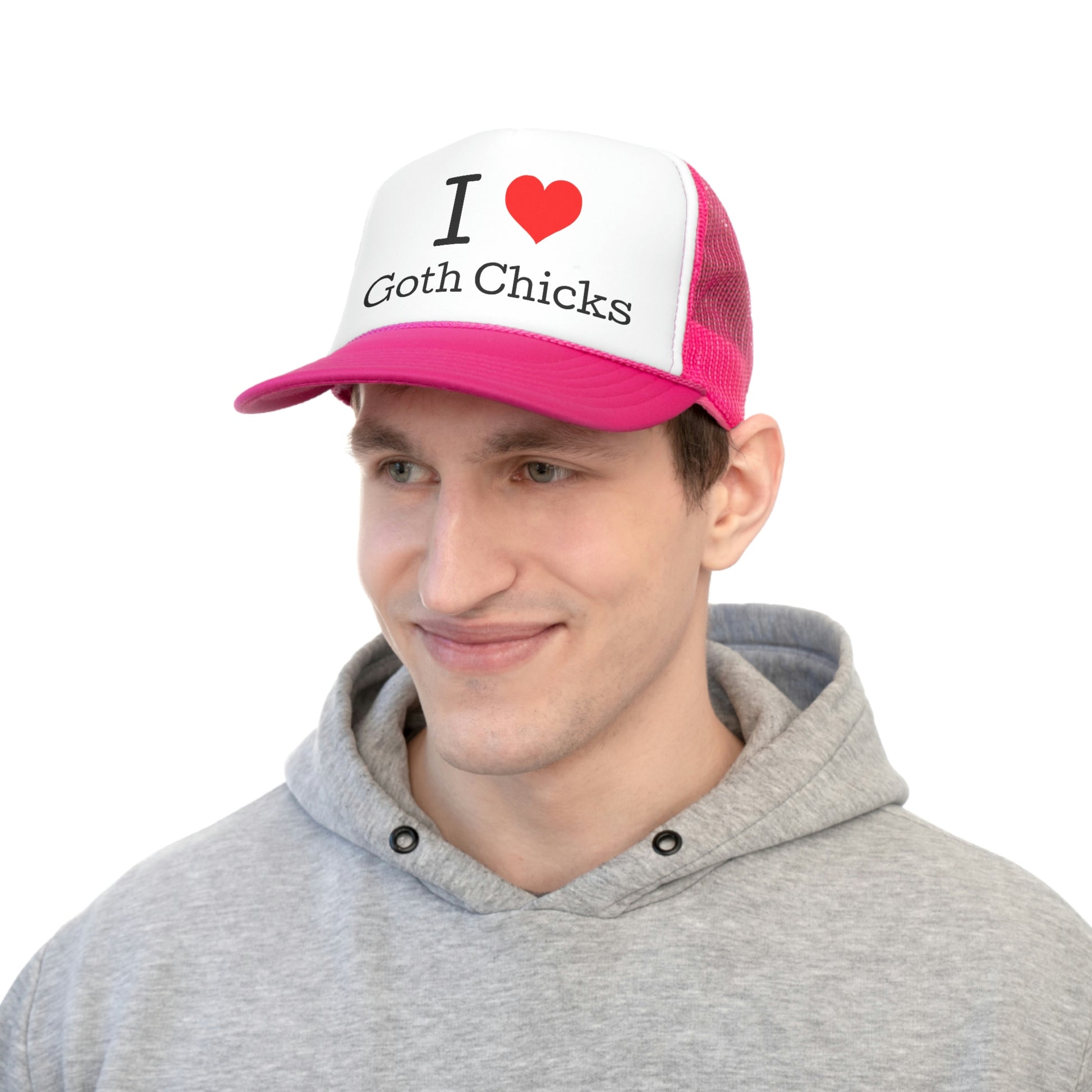 Goth Chick Trucker Cap - SatireMerch