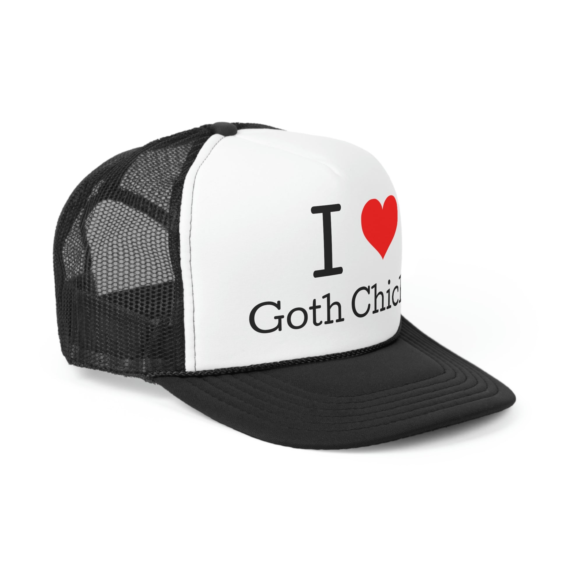 Goth Chick Trucker Cap - SatireMerch